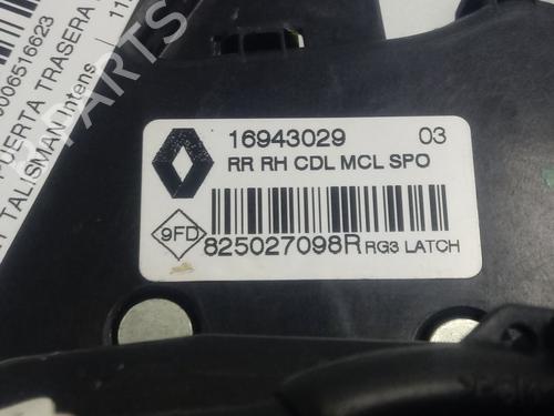 Rear right lock RENAULT TALISMAN (LP_)  | BP12675823C99 
