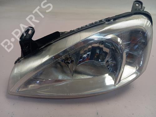 Used Left headlight OPEL CORSA C (X01) [2000-2009]  30594080