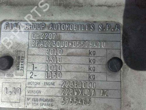 Brake master cylinder FIAT DOBLO MPV (119_, 223_) 1.9 JTD | BP30369682M77 