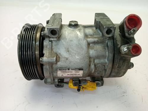 AC compressor CITROËN BERLINGO / BERLINGO FIRST Box Body/MPV (M_) 2.0 HDI 90 (MBRHY, MCRHY) | BP27682281M34 