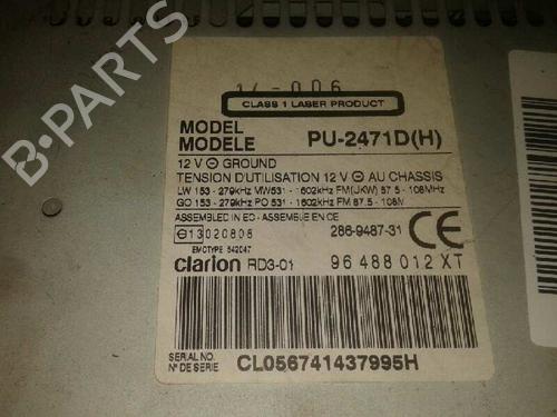 Radio CITROËN C8 (EA_, EB_)  | BP18466539E6 