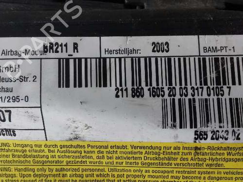 Electronic module MERCEDES-BENZ E-CLASS (W211) E 280 CDI (211.023) | BP16955078M83 