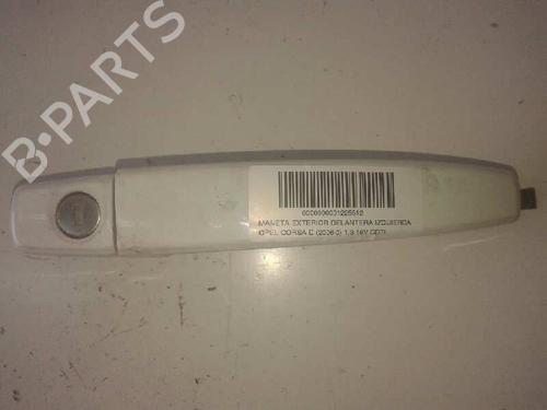 Used Front left exterior door handle OPEL CORSA D (S07) 1.3 CDTI (L08, L68) (75 hp) 16835849