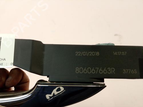 Front right exterior door handle RENAULT MEGANE IV Hatchback (B9A/M/N_) 1.2 TCe 100 (B9MS) | BP27262409C129 
