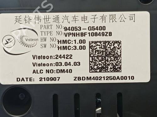 Instrument cluster KIA NIRO I (DE)  | BP21130149C47 