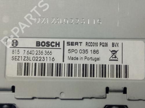 Radio SEAT LEON (1P1) 1.2 TSI | BP13697382E6 
