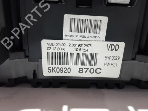 Instrument cluster VW GOLF VI (5K1)  | BP26619806C47 