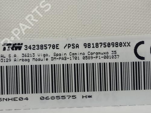 Passasjer kollisjonspute TOYOTA PROACE VERSO Bus (MPY_)  | BP29410344C10 
