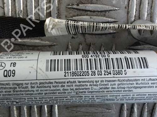 Right curtain airbag MERCEDES-BENZ E-CLASS (W211) E 320 (211.065) | BP12650433C12 