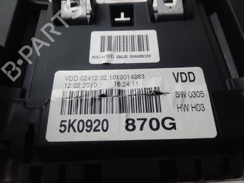 Instrument cluster VW GOLF VI (5K1)  | BP12672411C47 