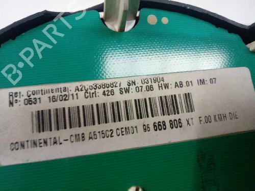 Instrument cluster CITROËN C3 II (SC_) 1.4 HDi 70 (SC8HZC, SC8HR0, SC8HP4) | BP12658215C47 