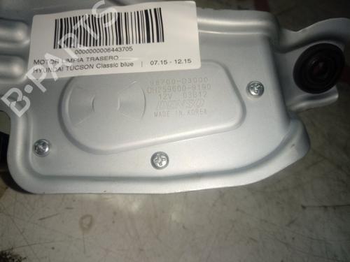 Rear wiper motor HYUNDAI TUCSON (TL, TLE) 1.7 CRDi | BP12673996M102 