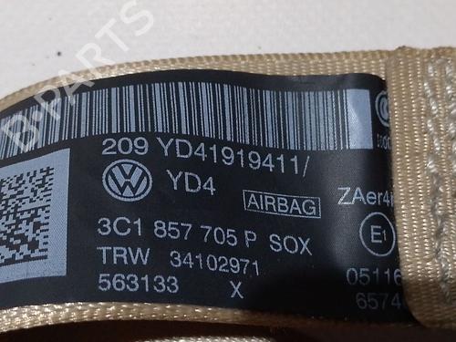 Front left seatbelt VW PASSAT B7 (362) 2.0 TDI | BP35800883I26 - Image 5