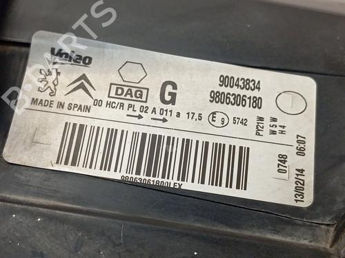Faro izquierdo CITROËN BERLINGO MULTISPACE (B9) 1.6 HDi 110 | BP21051432C28 