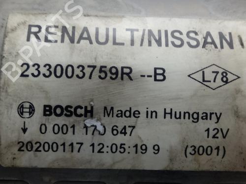 Starter RENAULT KANGOO / GRAND KANGOO II (KW0/1_)  | BP18266974M8 