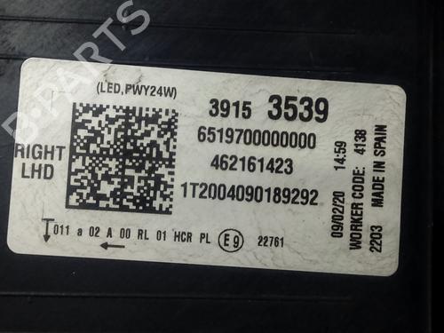 Right headlight OPEL CROSSLAND X / CROSSLAND (P17, P2QO) 1.2 (75) | BP13451615C29 