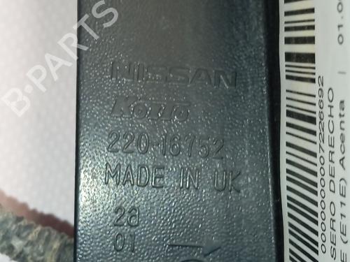 Right taillight NISSAN NOTE (E11, NE11) 1.5 dCi | BP26334307C35 