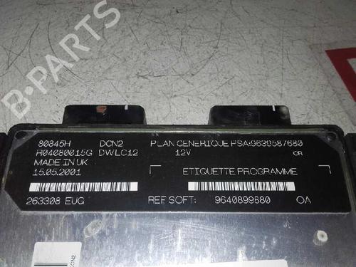 Engine control unit (ECU) PEUGEOT 206 Hatchback (2A/C) 1.9 D | BP16550899M57 
