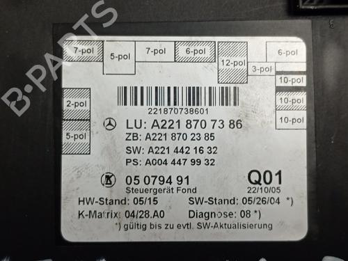 Electronic module MERCEDES-BENZ S-CLASS (W221, V221) S 350 4-matic (221.087, 221.187) | BP22626552M83 