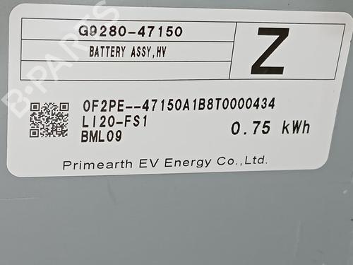 Battery TOYOTA C-HR (_X1_)  | BP20597520E11 