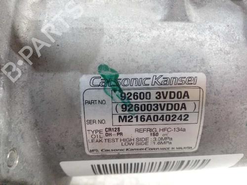 AC compressor NISSAN JUKE (F15) 1.5 dCi | BP12656589M34 