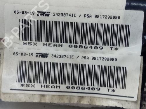 Right curtain airbag PEUGEOT PARTNER Tepee  | BP13541357C12 