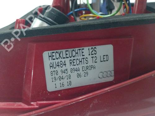 Right tailgate light AUDI A5 Sportback (8TA) 2.0 TDI | BP29206419C80 
