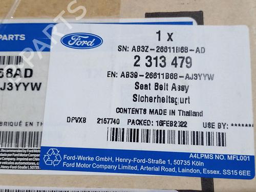 Rear left seatbelt FORD RANGER (TKE) 2.0 EcoBlue 4x4 | BP40105177I29 - Image 5