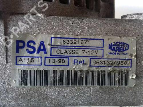 Alternator PEUGEOT 306 (7B, N3, N5) 1.6 SR | BP12650211M7 