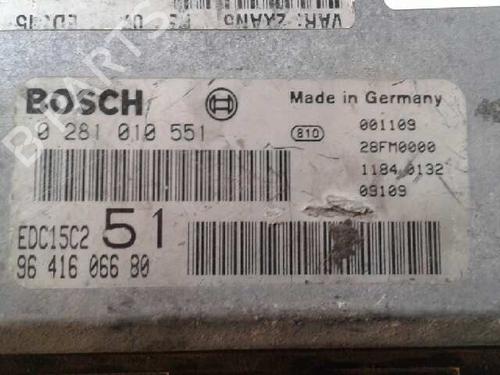 Engine control unit (ECU) PEUGEOT 306 (7B, N3, N5) 2.0 HDI 90 | BP12639295M57 