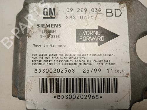 ECU airbags OPEL VECTRA B (J96) 2.0 DI 16V (F19) | BP16728408M53 