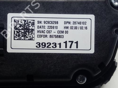 Climate control OPEL CORSA F (P2JO)  | BP15231843I5 