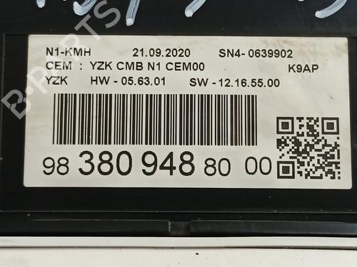 Instrument cluster PEUGEOT PARTNER Box Body/MPV (K9)  | BP29333261C47 