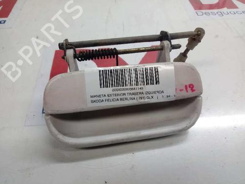 Used Rear left exterior door handle SKODA FELICIA II (6U1) 1.9 D (64 hp) 30371398