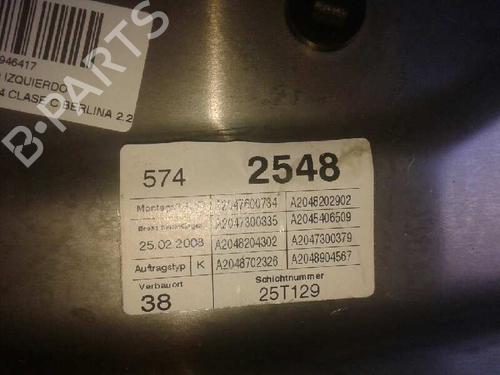 Rear left window mechanism MERCEDES-BENZ C-CLASS (W204)  | BP12677564C24 