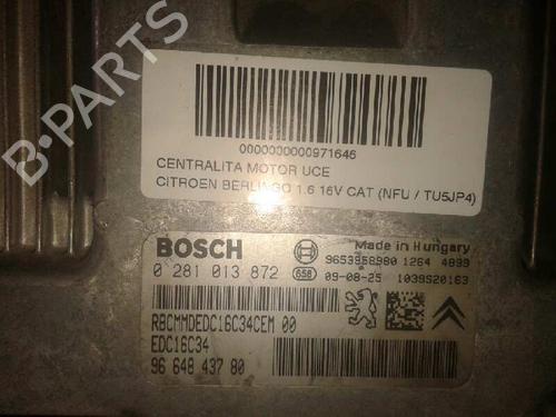 Engine control unit (ECU) CITROËN BERLINGO / BERLINGO FIRST MPV (MF_, GJK_, GFK_) 1.6 16V (MFNFU) | BP12677684M57 
