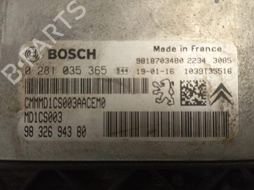 Engine control unit (ECU) CITROËN BERLINGO Box Body/MPV (K9)  | BP25855763M57 