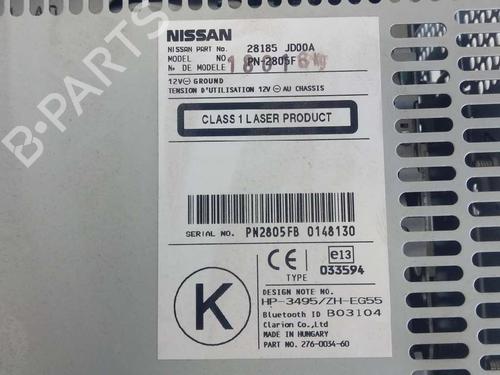 Radio NISSAN QASHQAI I (J10, NJ10) 1.5 dCi | BP12660509E6 