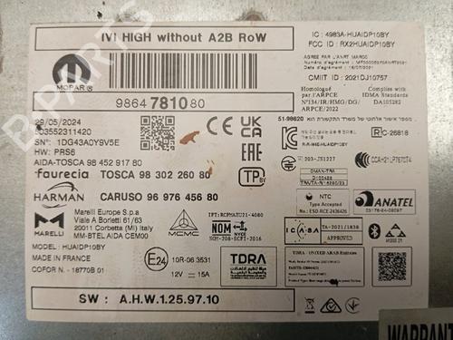 Radio CITROËN C4 III (BA_, BB_, BC_)  | BP28502910E6