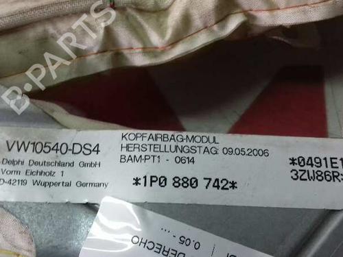 Right curtain airbag SEAT LEON (1P1) 1.6 TDI | BP16585005C12 