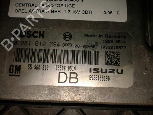 Engine control unit (ECU) OPEL ASTRA H (A04)  | BP12643431M57 
