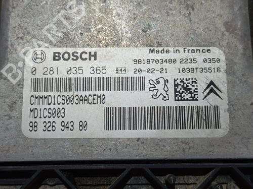 Engine control unit (ECU) CITROËN BERLINGO (ER_, EC_)  | BP26700049M57 