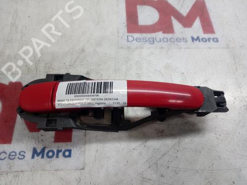 Used Front right exterior door handle VW POLO (9N_, 9A_) 1.4 16V (75 hp) 12842346