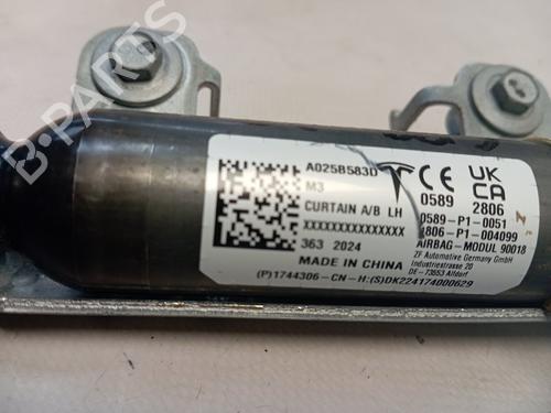 Venstre gardin kollisjonspute TESLA MODEL 3 (5YJ3)  | BP29548333C11 