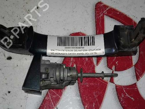 Used Front left exterior door handle VW CADDY III Box Body/MPV (2KA, 2KH, 2CA, 2CH) [2004-2016]  19260586