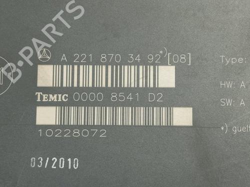 Electronic module MERCEDES-BENZ S-CLASS (W221, V221) S 350 (221.056, 221.156) | BP18307560M83 