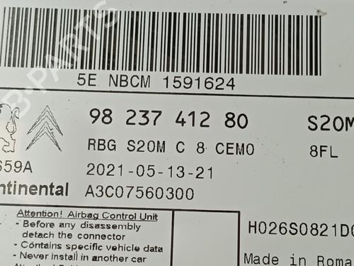 ECU airbags CITROËN BERLINGO (ER_, EC_)  | BP21763984M53 