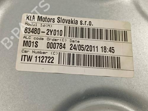Rear right window mechanism HYUNDAI ix35 (LM, EL, ELH)  | BP20293279C25 