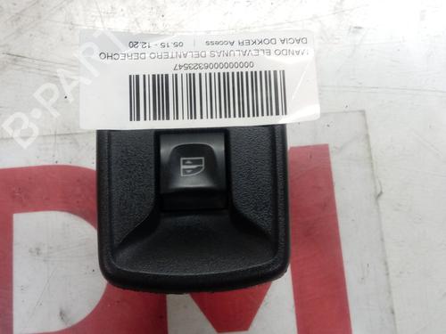 Used Right front window switch DACIA DOKKER MPV (KE_) [2012-2021]  30372380