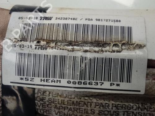 Left curtain airbag PEUGEOT PARTNER Tepee  | BP17164088C11 